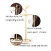 Umbrella Rack Hua Modern Metal Umbrella Stand Large Capacity Storage Rack, Umbrella Bucket with Stable Marble Base, 32x32x55cm (Color : Gold, Size : Style2) view 3