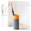 Umbrella Racks Wrought Iron Umbrella Stand Holder, Umbrella Storage Basket at Hotel Office Entrance, Space-Saving Umbrella Tube, with Hook and Drip Tray (Color : Grey+Orange) view 2