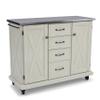 Seaside Lodge Stainless Steel Top Kitchen Cart by homestyles view 1