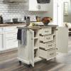 Seaside Lodge Stainless Steel Top Kitchen Cart by homestyles view 3