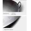 Authentic Chinese Wok Stir Fry Pan Pre-Seasoned Cast Iron Large Deep Wok with Two Integral Handles (Size : 42cm/16.5in) view 2