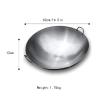 Authentic Chinese Wok Stir Fry Pan Pre-Seasoned Cast Iron Large Deep Wok with Two Integral Handles (Size : 42cm/16.5in) view 4