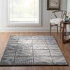 Linon Miso Marcel Machine Made Polypropylene 5'x7'6" Rug in Black view 2