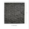 Linon Miso Marcel Machine Made Polypropylene 5'x7'6" Rug in Black view 3