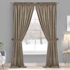 StangH Velvet Curtains 63 inch Length - Luxury Short Kitchen Curtains Room Darkening Heat Blocking Window Curtain Panels for Short Window/French Door, Camel Beige, W52 x L63, 2 Panels view 2