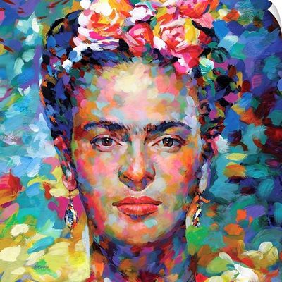 CANVAS ON DEMAND Frida Kahlo II Wall Decal, Artwork