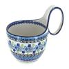 Blue Rose Polish Pottery - Blue Eliza Soup Mug - 12 oz - Unique Mug for Soup, Ice Cream, and Pasta view 1