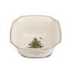 Spode Christmas Tree Gold 10" Square Bowl, 100 fl oz - Decorative Holiday Serveware with 22K Gold Accents, Elegant Stoneware for Christmas Table, Serving Salads & Vegetables - Dishwasher Safe view 1
