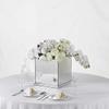 12" Silver Mirror Finish Acrylic Pedestal Risers, Display Boxes view 1