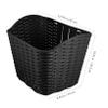 Wakauto 1pc Basket Retro Style Storage for Books Groceries and Essentials for Cycling Adventures and Daily Commutes Woven Design view 2