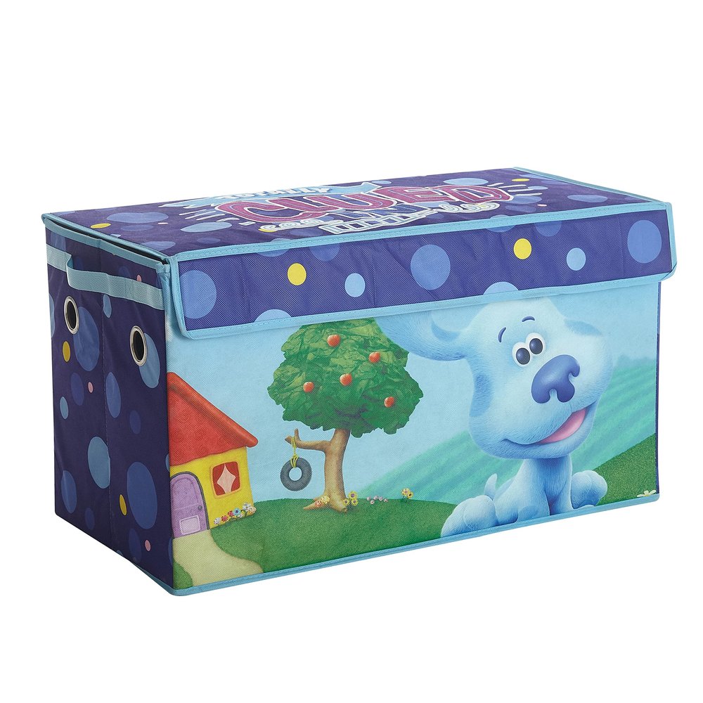 Idea Nuova Nickelodeon Blues Clues Collapsible Childrens Storage Trunk, Durable with Lid