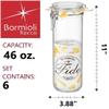 Bormioli Rocco Fido Cylinder Glass Jar with Airtight Gasket Clamp Lid for Canning and Preserving, or Storing Pasta and Dry Foods, 17 oz., Set of 6 view 2