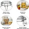 Bormioli Rocco Fido Cylinder Glass Jar with Airtight Gasket Clamp Lid for Canning and Preserving, or Storing Pasta and Dry Foods, 17 oz., Set of 6 view 4
