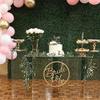 32" Clear Acrylic Pedestal Risers - Transparent Acrylic Display Boxes Cake Risers view 2