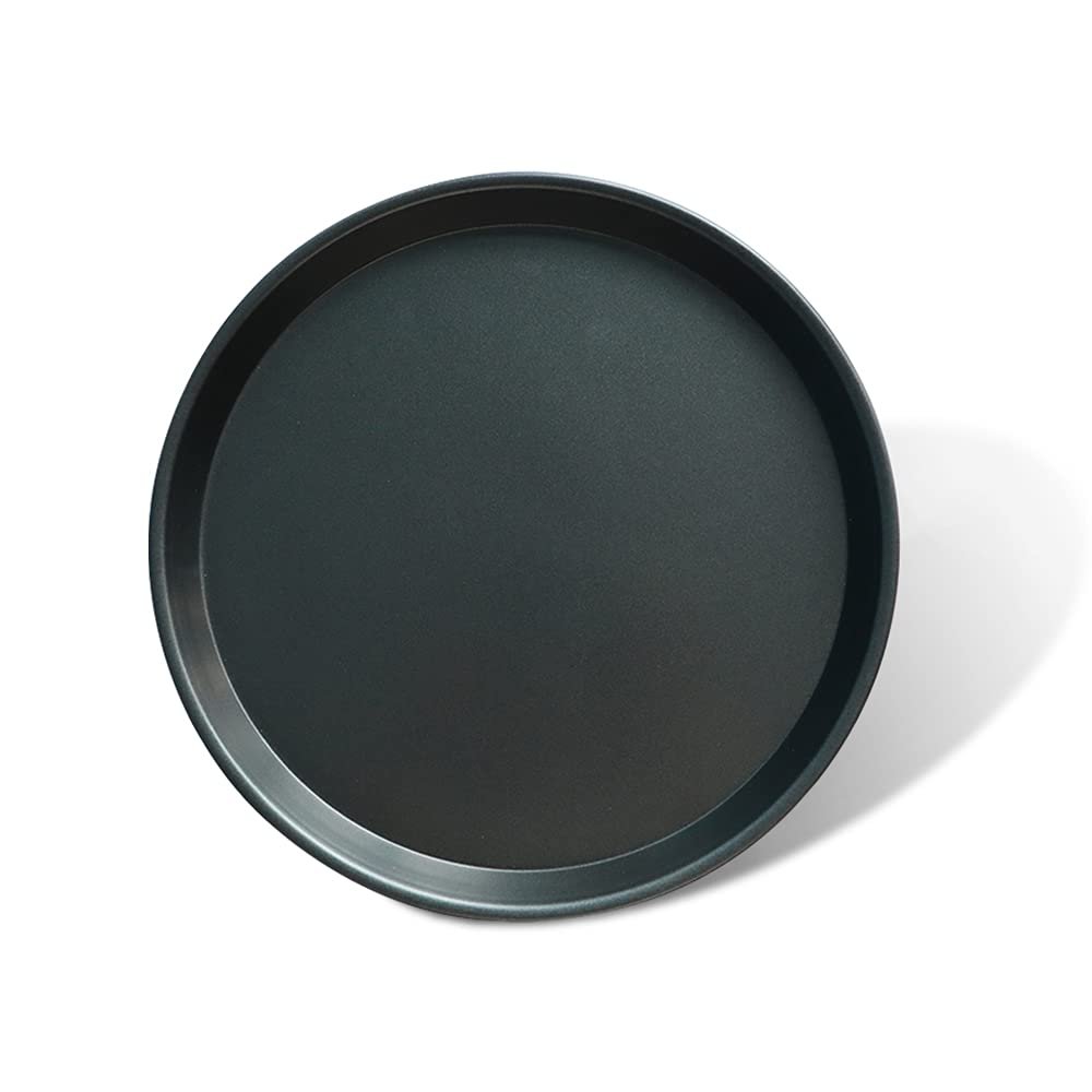 Roucerlin Thick Pizza Pan, Nonstick Pizza Baking Pan Steel, Round Tray Baking Sheet (11.4 Inches)