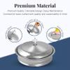 Communion Ware Church Set | 1 Communion Wine Tray with Center Bread Plate and Cover | 32 Cups Capacity Tray | Ideal for Churches | Stainless Steel - Shiny (Silver) Finish view 4