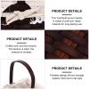 Handmade Rectangular Rattan Storage Basket Organizer Bin for Flowers Home Decor Nursery Deep Hand-woven Design Versatile Sturdy view 2