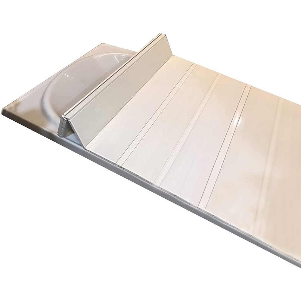 LYLFF Bathtub Cover Dustproof Foldable Dustproof Board Bathtub Insulation Cover PVC White, Bathtub Insulation Cover,Thickness: 1.2CM (Size : 165x75x1.2cm)
