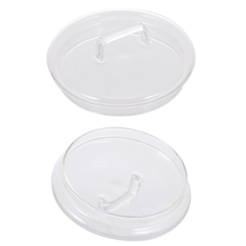 2pcs Storage Jar Lid Lids Storage Jar Covers Replacement Covers Glass Bottle Glass Cover