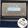 Wakauto 1pc Sequin Car Visor Tissue Box Stylish Napkin Holder for Sun Visor Convenient Storage for Masks and Tissues for Vehicles view 4