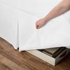 800 Thread Count 100% Egyptian Cotton 1 PC Bed Skirt 30'' inch Drop with Splited Corners Easy to Wash Wrinkle & Fade Resistance (Olympic Queen, Purple Solid) view 3