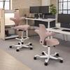 HAG Capisco Sit to Stand Chair-White Frame-Upholstered Pink Blush view 2
