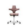 HAG Capisco Sit to Stand Chair-White Frame-Upholstered Pink Blush view 3