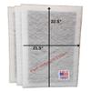 Fast-Shipped-Filters 3 Pack 24x24 Replacement Filter Pads Compatible with Dynamic Air Cleaner 24x24 Refill White view 1