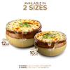 Stock Your Home 12 oz French Onion Soup Crock (4 Pack) -Two-Toned Brown & Ivory Porcelain Soup Bowls -Oven Safe Soup Bowls -Microwave and Dishwasher Safe Soup Crocks view 3