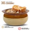 Stock Your Home 12 oz French Onion Soup Crock (4 Pack) -Two-Toned Brown & Ivory Porcelain Soup Bowls -Oven Safe Soup Bowls -Microwave and Dishwasher Safe Soup Crocks view 4