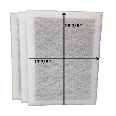 Fast-Shipped-Filters 3 Pack 19 3/8 x19 3/8 Pristine Air Cleaner Replacement Compatible Filter (Actual Filter Size 17 7/7x16 7/8) White