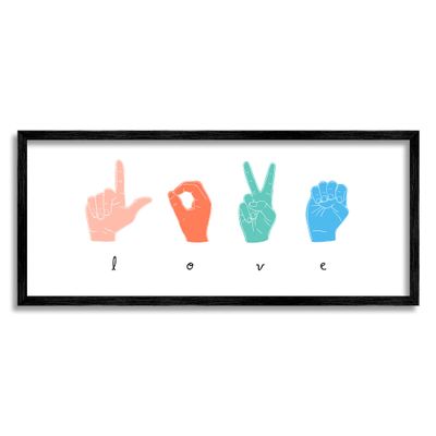 Stupell Industries Sign Language Love Hands Design