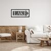 Stupell Industries Lake Arrow Sign Grey and White Distressed, Design by Daphne Polselli Black Framed Wall Art, 13 x 30 view 2