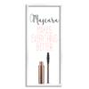 Stupell Industries Mascara Fashion Designer Modern Pink Word, Design by Kimberly Allen White Framed Wall Art, 13 x 30 view 1
