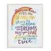 Stupell Industries Somewhere Rainbow, Design by Erica Billups Wall Art, 11 x 14, Multi-Color view 1