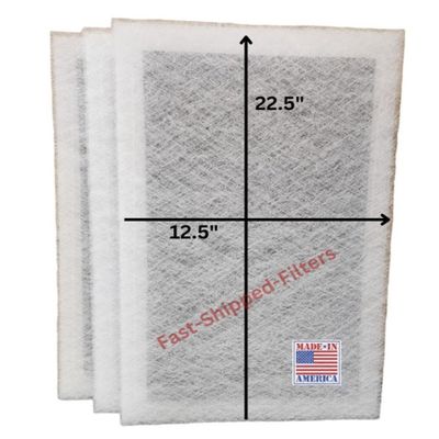 Fast-Shipped-Filters 3 Pack 14x25 Replacement Filter Pads Compatible with Pristine Air Cleaner 14X25 Refill White