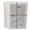 Fast-Shipped-Filters 3 Pack 14x25 Replacement Filter Pads Compatible with Pristine Air Cleaner 14X25 Refill White view 1
