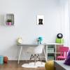 Stupell Industries Baby Black Bear Animal Kids Painting, Design by Leah Straatsma White Framed Wall Art, 11 x 14 view 3