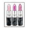 Stupell Industries Three Pink Lipsticks, Design by Amanda Greenwood Gray Framed Wall Art, 24 x 30 view 1