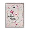 Stupell Industries Be A Flamingo Cartoon view 1