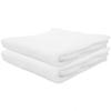Alpine Swiss 100% Cotton Towel Set 2 Piece Soft and Absorbent 500 GSM Bath Towels 30" x 55" White view 1