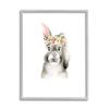 Stupell Industries Cute Cartoon Baby Bunny Rabbit Flower Crown Forest Animal Painting view 1