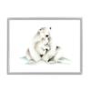 Stupell Industries Cute Cartoon Baby Polar Bear Family Zoo Animal Painting