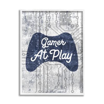 Stupell Industries Gamer at Play Quote Video Game Technology Boys