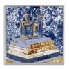 Stupell Industries Fashion Book Pile Glam Designer Accessories Blue Gold, Design by Ziwei Li Gray Framed Wall Art, 17 x 17 view 1