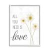 Stupell Industries All You Need is Love Quote Country Floral Charm view 1
