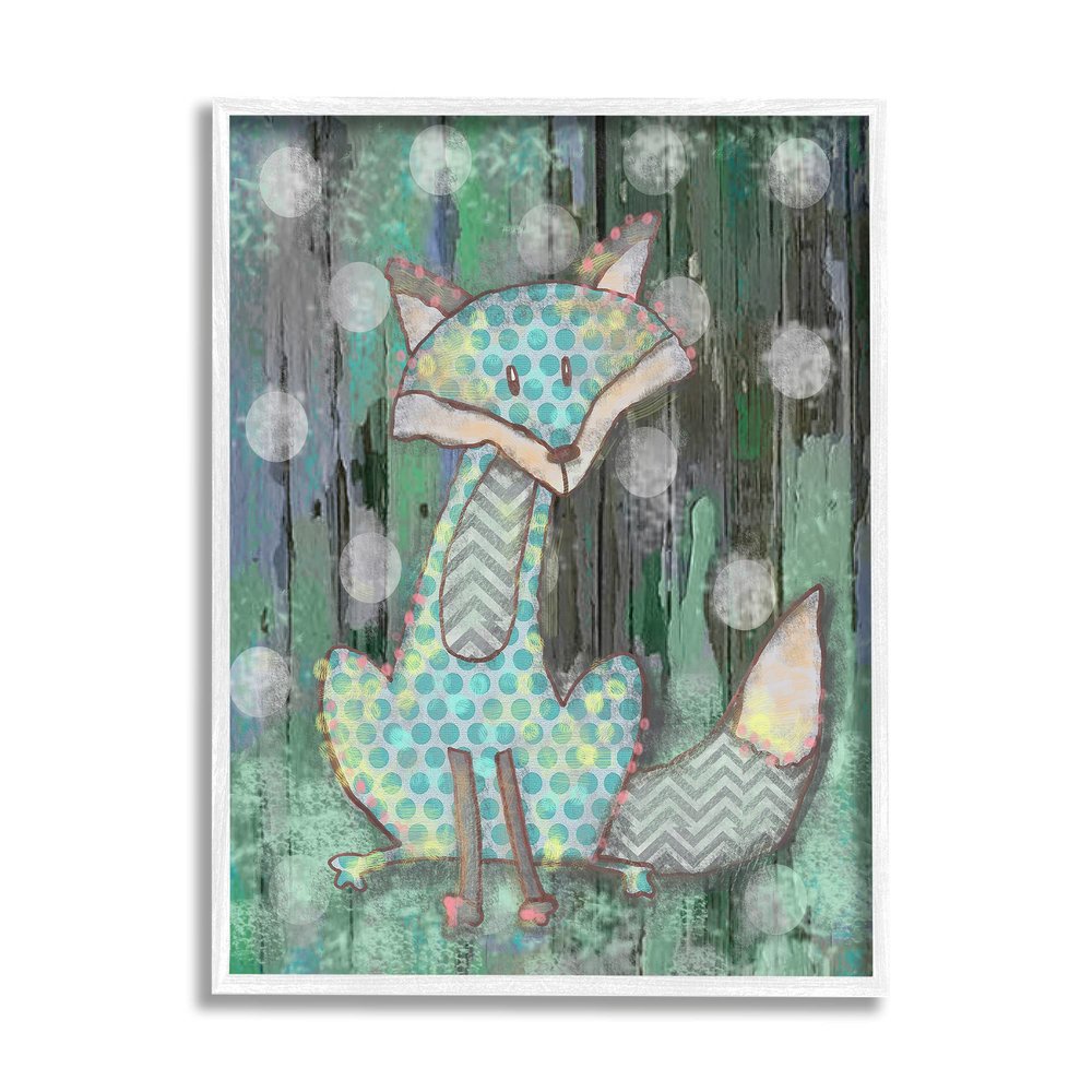 Stupell Industries Woodland Polka Dot Fox