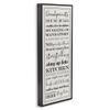 Stupell Industries Grandparents House Rules, Design by Daphne Polselli Black Framed Wall Art, 13 x 30, Beige view 3