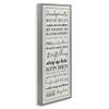 Stupell Industries Grandparents House Rules, Design by Daphne Polselli Gray Framed Wall Art, 13x30, Beige view 3