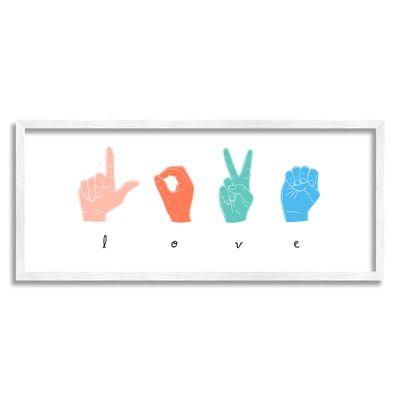 Stupell Industries Sign Language Love Hands Design